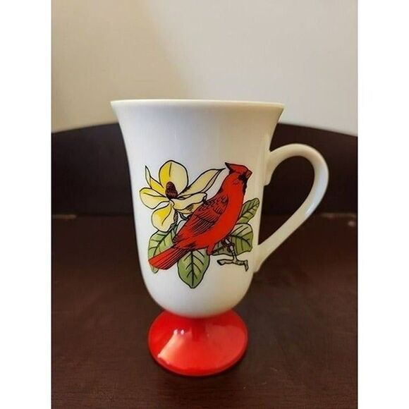 Vintage Sanyei Bird Pedestal Coffee Cups - Picture 12 of 12